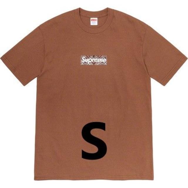 Supreme Bandana Box Logo Tee Brown S 数量限定 19000円引き www