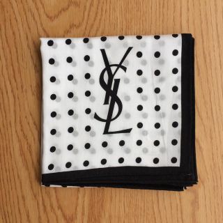 イヴサンローランボーテ(Yves Saint Laurent Beaute)のイヴサンローラン  YSL ドット柄ハンカチ(ハンカチ)