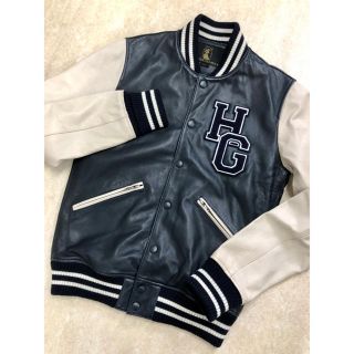 ヒステリックグラマー(HYSTERIC GLAMOUR)の良品 ヒステリックグラマー HG ワッペン ラムレザー スタジャン S(レザージャケット)