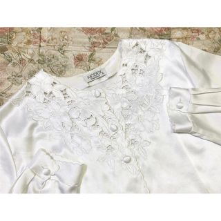 ロキエ(Lochie)のvintage satin blouse 🕊(シャツ/ブラウス(長袖/七分))