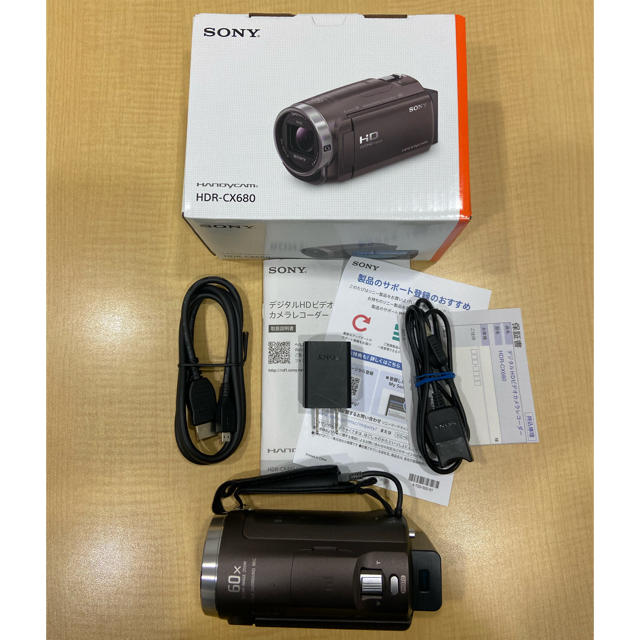 SONY - SONY HDR-CX680 ビデオカメラ/ハンディカムの通販 by のびーる's shop｜ソニーならラクマ