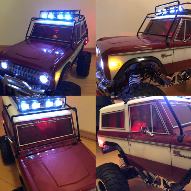 豪華!新品!LED15灯!】タミヤ CR-01 ブロンコ1973 ボディの 豪華!新品!LED15灯!】タミヤ CR-01 ブロンコ1973 ボディの