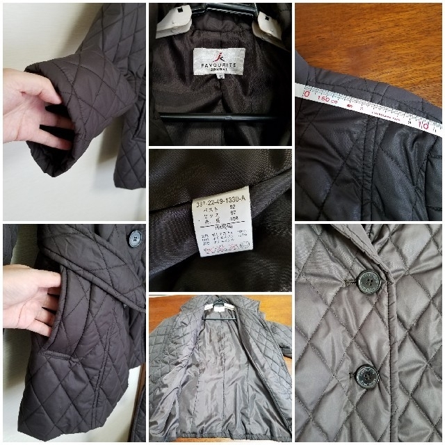 ブラウン 中綿 ジャケット サイズ44 レディースのジャケット/アウター(その他)の商品写真