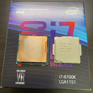 Intel Core i7 8700K 殻割りクマメタル化の通販 by A Supreme｜ラクマ