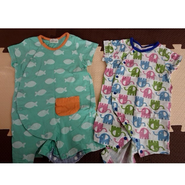 kid’s zoo(キッズズー)の半袖ロンパース　70 キッズ/ベビー/マタニティのベビー服(~85cm)(ロンパース)の商品写真