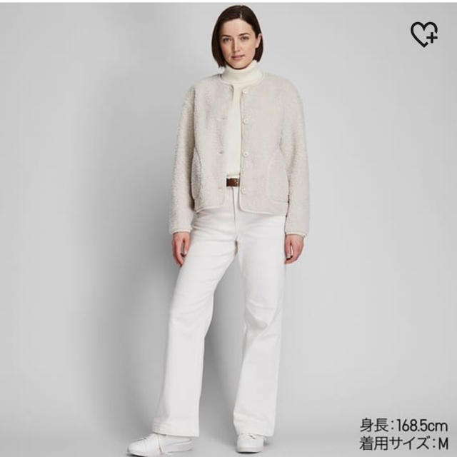 UNIQLO(ユニクロ)のボアフリースクルーネックカーディガン  レディースのジャケット/アウター(ブルゾン)の商品写真