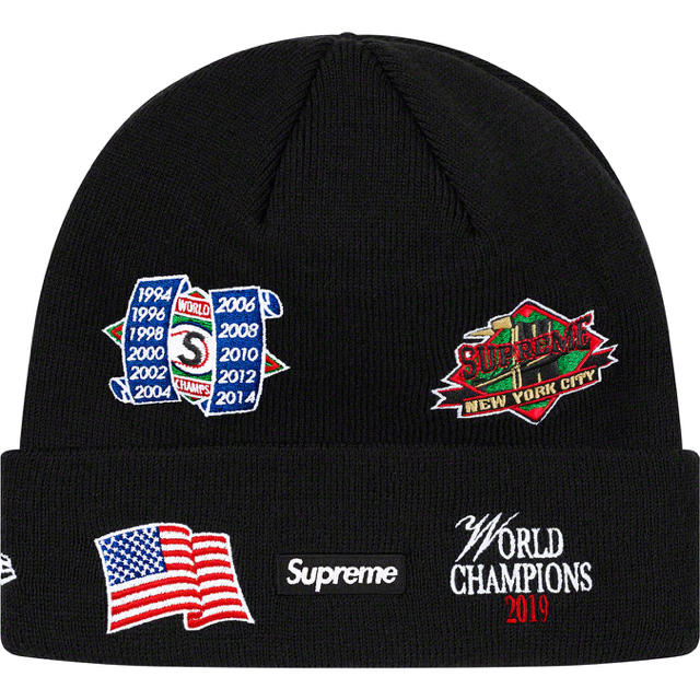 Supreme(シュプリーム)のsupreme New Era® Championship Beanie　黒 メンズの帽子(ニット帽/ビーニー)の商品写真