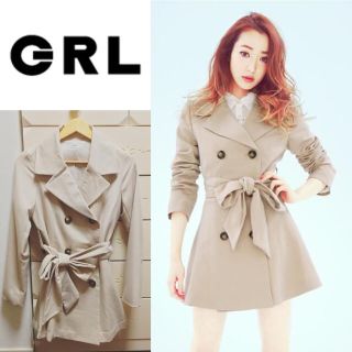 グレイル(GRL)の新品✱ウエストリボントレンチコート(トレンチコート)