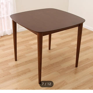 ニトリ(ニトリ)の食卓テーブル(ライジング 80 DBR)(ダイニングテーブル)