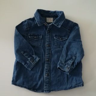 ザラキッズ(ZARA KIDS)のZARAbaby　デニムシャツ(シャツ/カットソー)