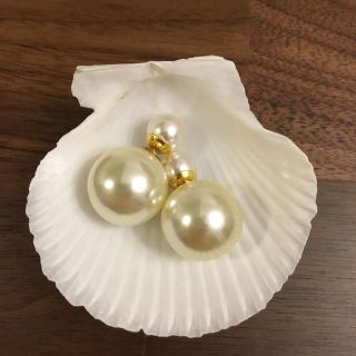 新品☆ダブルパールピアス(ピアス)