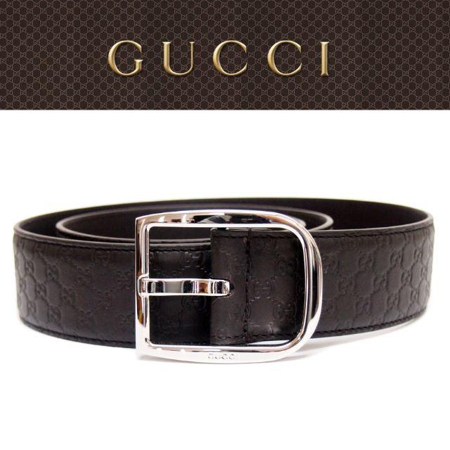 Gucci - 【34】GUCCIブラウンマイクログッチシマGGレザーベルトsize 80/32の通販 by NEO 's shop