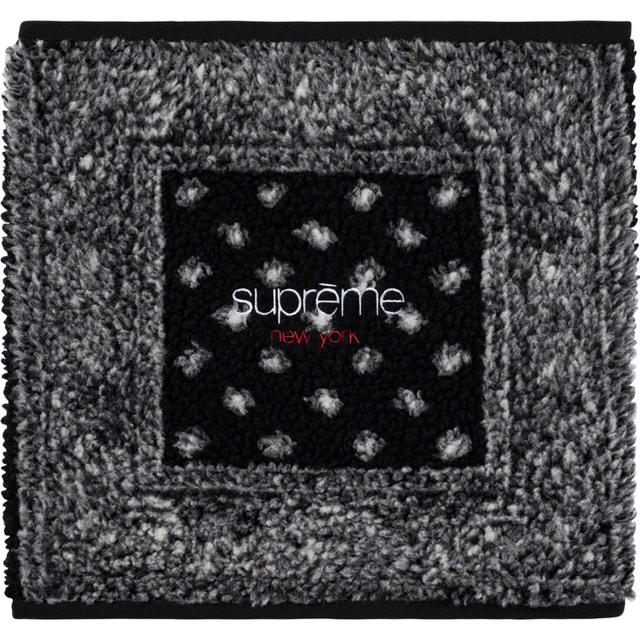 supreme Bandana Fleece Neck Gaiter black