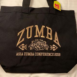 ズンバ(Zumba)のzumba トートバッグ アジアカンファレンス 黒 バッグ ズンバウェア (トートバッグ)