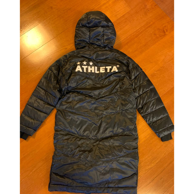 ATHLETA - 新品タグ付☆アレスタATHLETA☆ベンチコート黒ブラック☆ジュニア140の通販 by daisy｜アスレタならラクマ