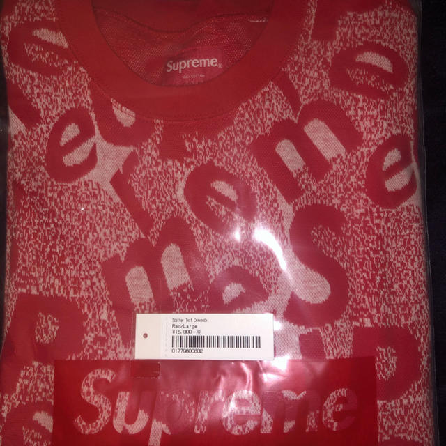 Supreme(シュプリーム)のsupreme scatter text crewneck メンズのトップス(ニット/セーター)の商品写真