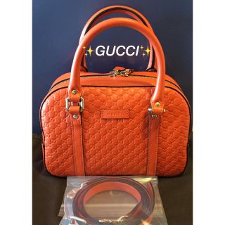 グッチ(Gucci)の⚠️マーリー様 専用⚠️極美品✨GUCCI オレンジ ショルダーバッグ ボルサ(ショルダーバッグ)