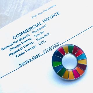 新品未使用品　SDGs ピンバッジ　一点(バッジ/ピンバッジ)