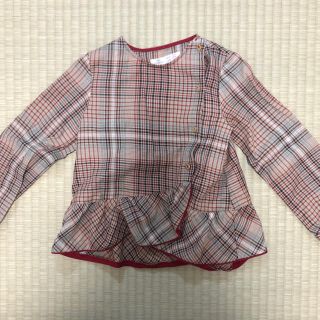 ザラ(ZARA)のzara チェックブラウス(ブラウス)