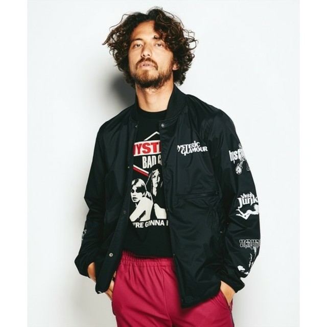 HYSTERIC GLAMOUR(ヒステリックグラマー)の【ここあさん専用】ヒステリックグラマー collage プリントコーチジャケット メンズのジャケット/アウター(ナイロンジャケット)の商品写真