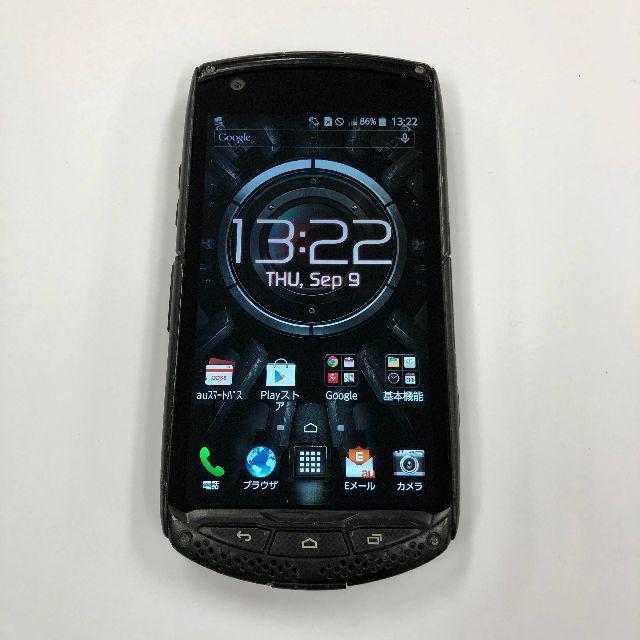 au TORQUE G01 本体のみ KYY24 ブラック スマホ/家電/カメラのスマートフォン/携帯電話(スマートフォン本体)の商品写真