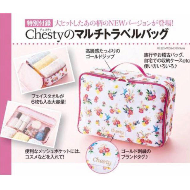 Chesty(チェスティ)の新品未使用♡美人百花 付録 チェスティ ポーチ レディースのファッション小物(ポーチ)の商品写真