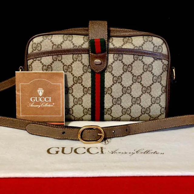 Gucci - 極上　美品　グッチ　オールドグッチ　シェリーライン　ショルダーバッグ　ポシェットの通販 by マチルダ's shop