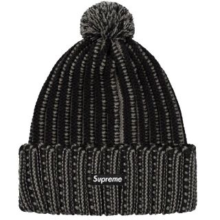 シュプリーム(Supreme)のSupreme Contrast Stripe Beanie Black 黒(ニット帽/ビーニー)