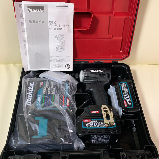 Makita(マキタ)の最新型‼︎激安出品‼︎マキタTD001GRDX黒☆40V2.5Ah スポーツ/アウトドアの自転車(工具/メンテナンス)の商品写真