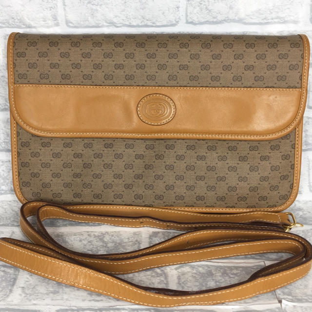 Gucci - お洒落❤️オールドグッチ GUCCI 2way ショルダーバッグ クラッチバッグの通販 by ☆りんごぱい☆'s shop