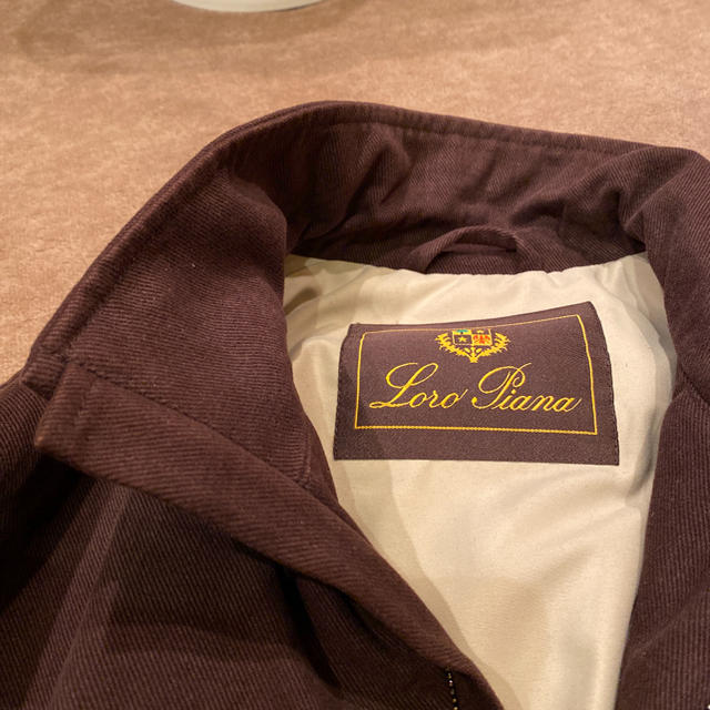 LORO PIANA(ロロピアーナ)のロロピアーナ ストームシステム 焦げ茶ブルゾン S メンズのジャケット/アウター(ブルゾン)の商品写真