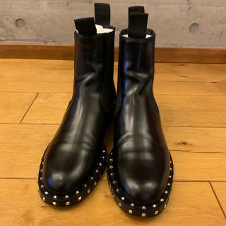 ヴァレンティノ(VALENTINO)のVALENTINO ヴァレンティノ ロックスタッズ サイドゴアブーツ 36 (ブーツ)