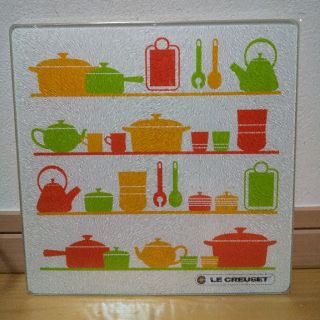 ルクルーゼ(LE CREUSET)のル・クルーゼ　ガラスキッチンプレート(テーブル用品)