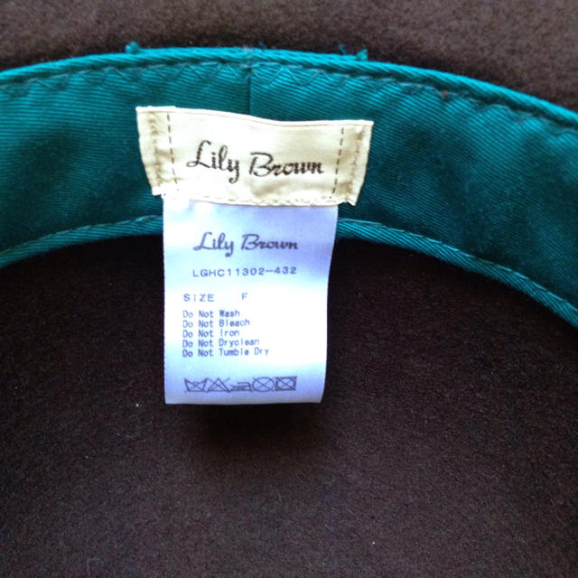Lily Brown(リリーブラウン)のリリーブラウン 帽子 レディースの帽子(ハット)の商品写真