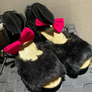 バナナチップス(BANANA CHIPS)のBANANACHIPS ファーサンダル23cm(サンダル)