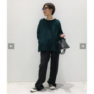 アパルトモンドゥーズィエムクラス(L'Appartement DEUXIEME CLASSE)のL'Appartement Wool cashmere C/N SlitKnit(ニット/セーター)