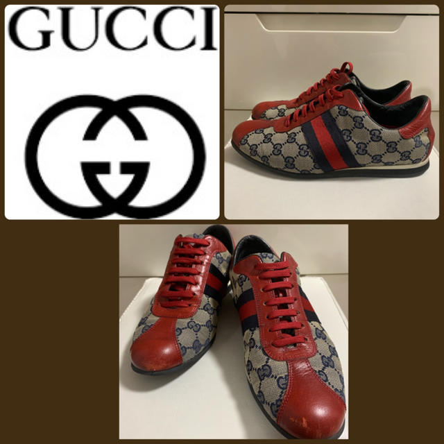 モーリス・ラクロア偽物制作精巧 、 Gucci - GUCCI GG柄　レッドレザー スニーカーの通販 by tonashoes