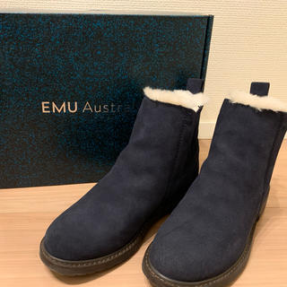 エミュー(EMU)のEMU/エミュー PIONEER シープスキンブーツ(ネイビー)(ブーツ)