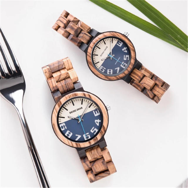 ブレゲ　 時計 | 腕時計 ペアウォッチ  木製腕時計 おそろい DODO DEER バイカラーの通販 by T's shop