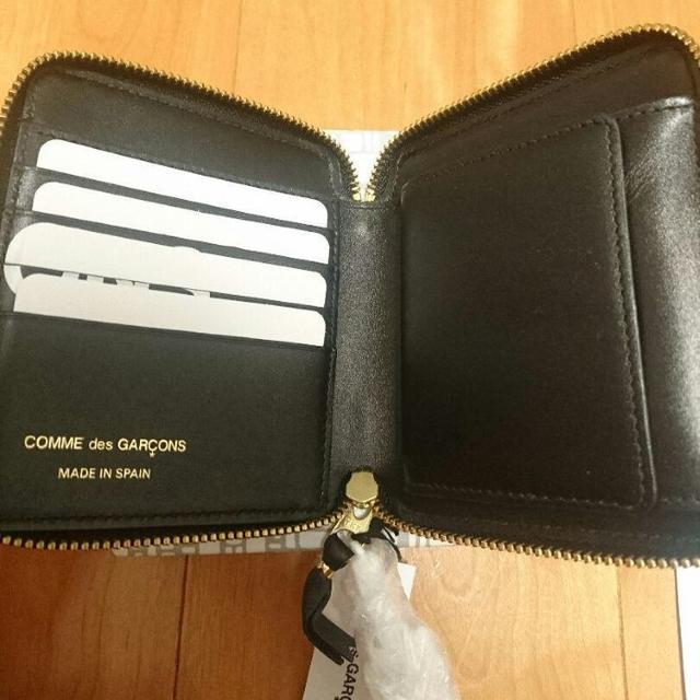 送料込【COMME des GARCONS】ジップ 二つ折り 財布 BLACK 2