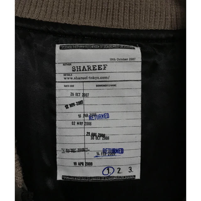 shareef  ma-1  studious別注　サイズ1  美品