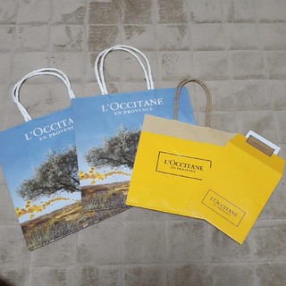 ロクシタン(L'OCCITANE)のロクシタン 紙袋4枚セット L'OCCITANE ショップ袋 プレゼント用包装(ショップ袋)