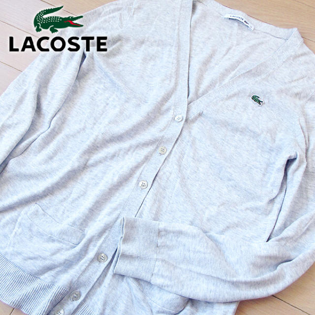 LACOSTE(ラコステ)のLacoste ラコステ 36(S位) レディース カーディガン グレー レディースのトップス(カーディガン)の商品写真