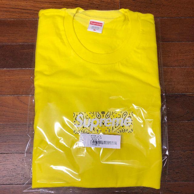 Supreme Bandana Box Logo Tee Yellow L 黄色