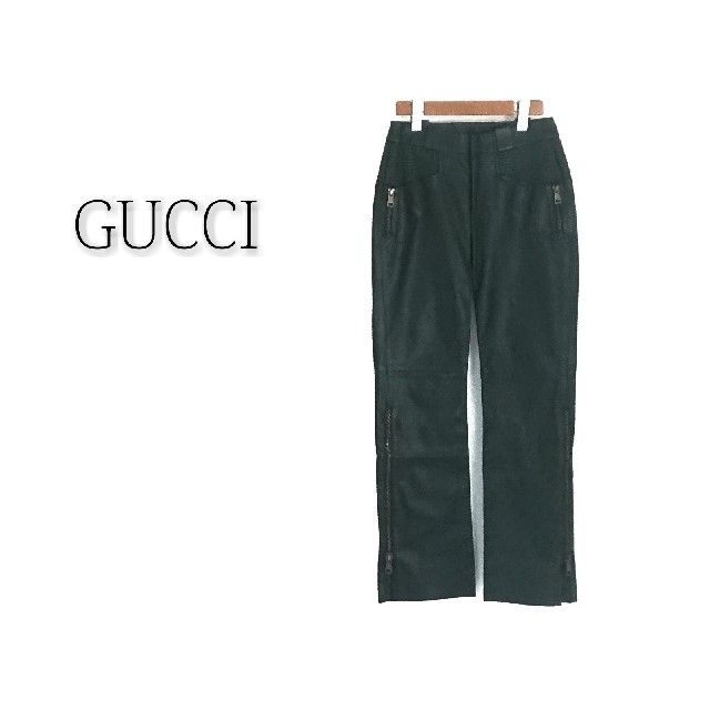 デュエル 時計 偽物 996 - Gucci - GUCCI グッチ レザーパンツ  レディースの通販 by マリアリ's shop