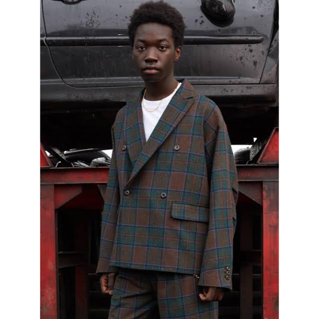 jieda PLAID TAILORED setup