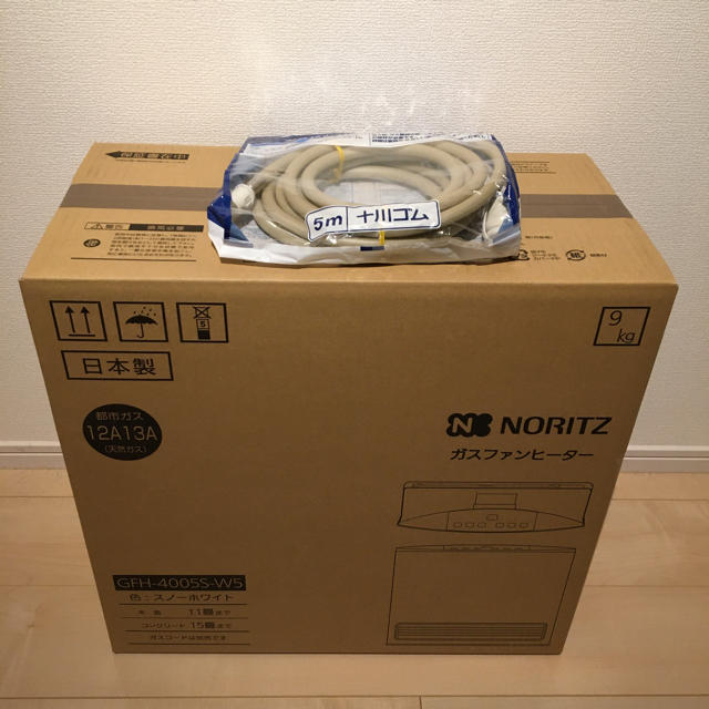 NORITZ(ノーリツ)のガスファンヒーター(都市ガス用)2019年モデル スマホ/家電/カメラの冷暖房/空調(ファンヒーター)の商品写真