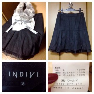 インディヴィ(INDIVI)のkiyoko様専用 INDIVIスカート(ひざ丈スカート)