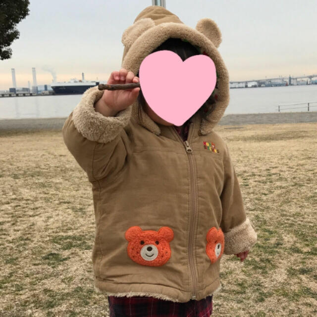 HOT BISCUITS(ホットビスケッツ)のミキハウス コート 90 キッズ/ベビー/マタニティのキッズ服女の子用(90cm~)(コート)の商品写真