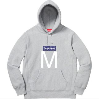 シュプリーム(Supreme)のSupreme Bandana Box Logo Hooded M 灰 パーカー(パーカー)